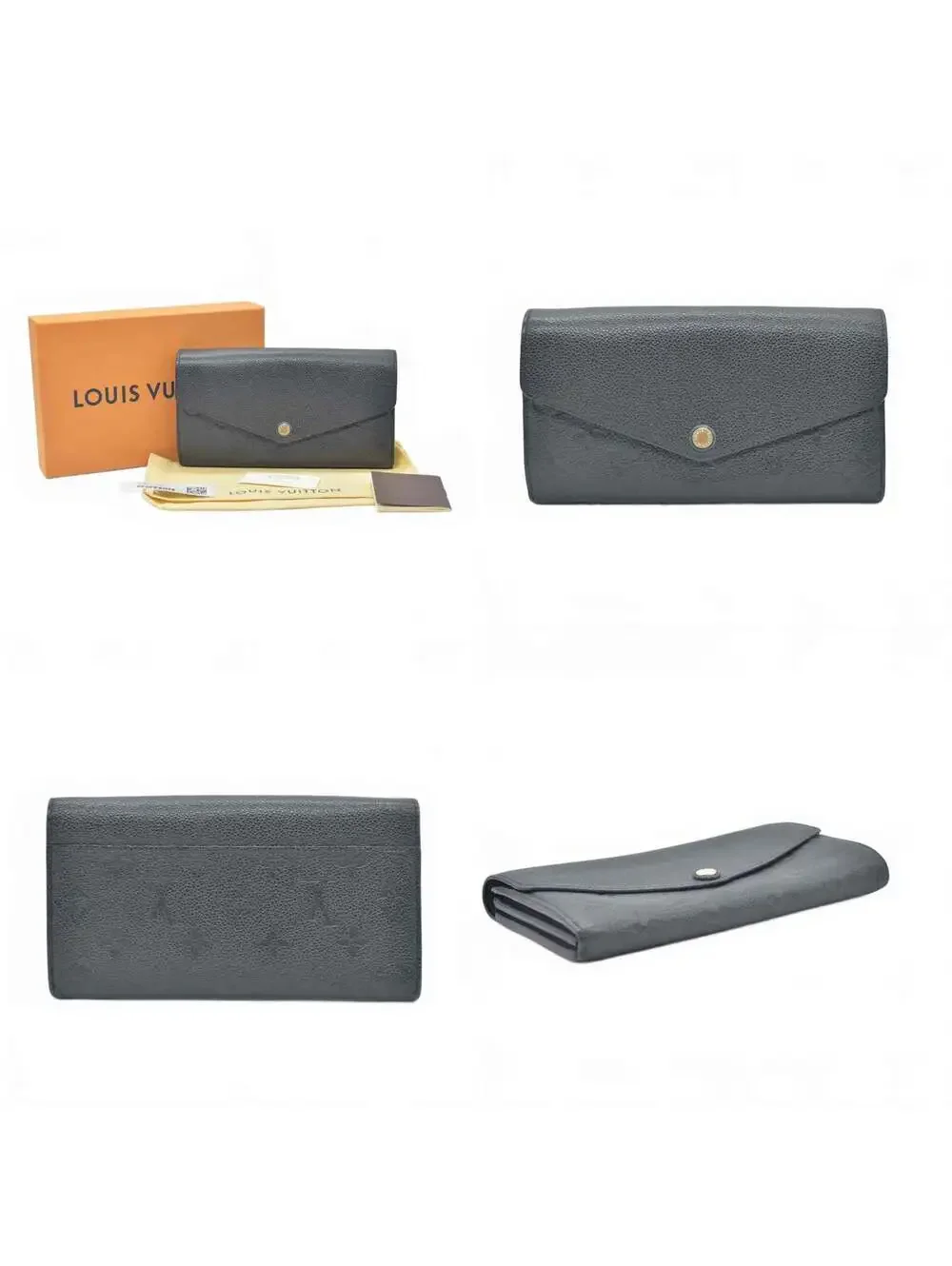 2016 Louis Vuitton Empreinte Sarah Wallet NM Black CA2116